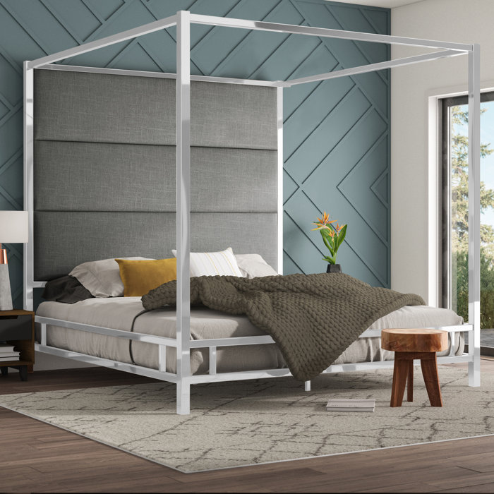 Mercury Row® Moyers Low Profile Canopy Bed & Reviews Wayfair